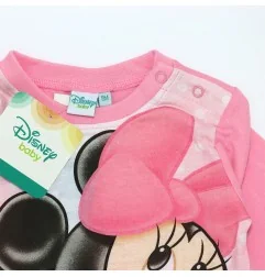 Disney Baby Minnie Mouse Βρεφική Πιτζάμα για Κορίτσια – Σετ 2 Τεμαχίων 100% Βαμβακερό (Απαλό Ροζ) (ER0313) - Πιτζάμες