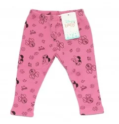 Disney Baby Minnie Mouse Βρεφικό Χειμωνιάτικο Κολάν - Φούξια με All-over Print (CTL01641C) - Κολάν