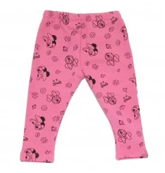 Disney Baby Minnie Mouse Βρεφικό Χειμωνιάτικο Κολάν - Φούξια με All-over Print (CTL01641C) - Κολάν