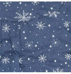 Βρεφικό Μακρυμάνικο Φόρεμα Makoma "Snowflake" - 100% Βαμβακερό - Navy Blue (40171A) - Φορέματα & Φούστες