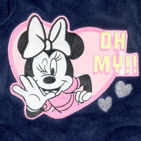 Disney Minnie Mouse Fleece Coral πιτζάμα για κορίτσια (VH2175 navy)