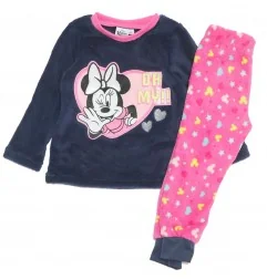 Disney Minnie Mouse Fleece Coral πιτζάμα για κορίτσια (VH2175 navy) - Χειμωνιάτικες / εποχιακές πιτζάμες