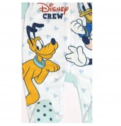 Βρεφικό Fleece Φορμάκι Disney Baby "Disney Crew" με Φερμουάρ (VH0337 l.blue)
