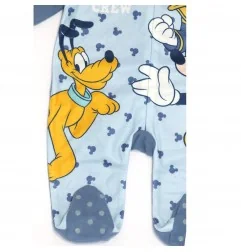 Disney Baby Mickey Mouse Βρεφικό Fleece Φορμάκι (VH0337 blue) - Φορμάκια χειμωνιάτικα (βελουτέ, fleece)