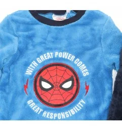 Marvel Spiderman Πιτζάμα Fleece Coral Για Αγόρια (VH2070 blue)