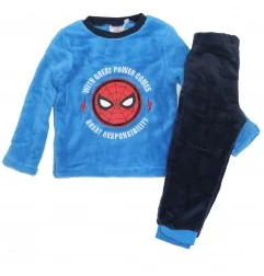 Marvel Spiderman Πιτζάμα Fleece Coral Για Αγόρια (VH2070 blue) - Χειμωνιάτικες / εποχιακές πιτζάμες