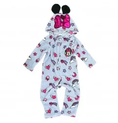 Disney Minnie Mouse ολόσωμη πιτζάμα fleece coral για κορίτσια (HU2013) - Ολόσωμες Πιτζάμες