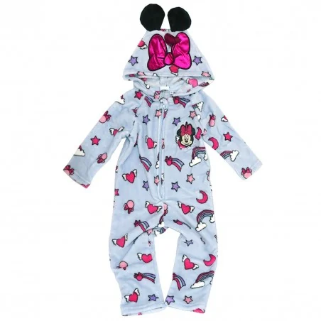 Disney Minnie Mouse ολόσωμη πιτζάμα fleece coral για κορίτσια (HU2013) - Ολόσωμες Πιτζάμες