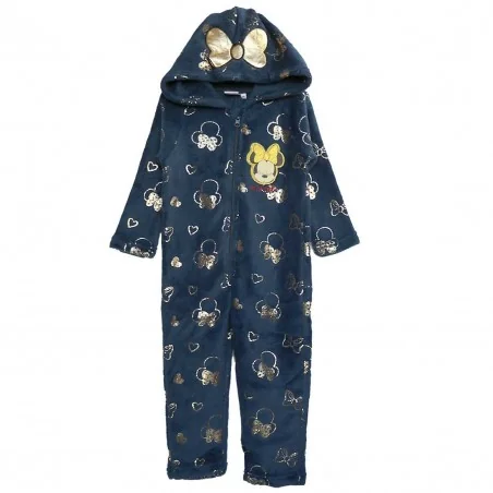 Disney Minnie Mouse ολόσωμη πιτζάμα fleece coral για κορίτσια (TH2061B) - Ολόσωμες Πιτζάμες
