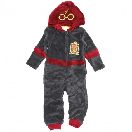Harry Potter ολόσωμη πιτζάμα fleece coral (HU2087) - Ολόσωμες Πιτζάμες