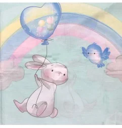 Baby Βρεφικό Σετ Κούνιας Baby Happy Elephant (100x135εκ. + 40x60εκ) baby214009 - Βρεφικά Σεντόνια/Παπλωματοθήκες