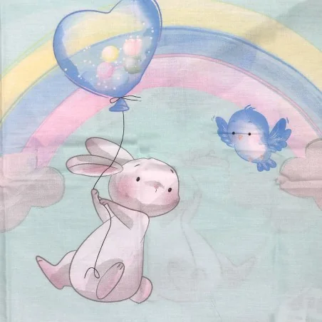 Baby Βρεφικό Σετ Κούνιας Baby Happy Elephant (100x135εκ. + 40x60εκ) baby214009