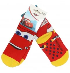 Disney Cars Παιδικές Αντιολισθητικές Κάλτσες πετσετέ (VH0615 red) - Κάλτσες χειμωνιάτικες - αντιολισθητικές αγόρι