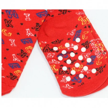 Disney Mickey Mouse Παιδικές Αντιολισθητικές Κάλτσες πετσετέ (VH0617 red)
