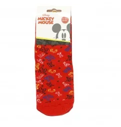Disney Mickey Mouse Παιδικές Αντιολισθητικές Κάλτσες πετσετέ (VH0617 red) - Κάλτσες χειμωνιάτικες - αντιολισθητικές αγόρι