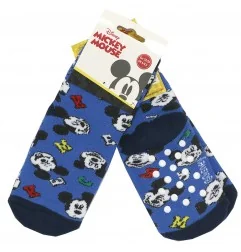 Disney Mickey Mouse Παιδικές Αντιολισθητικές Κάλτσες πετσετέ (VH0617 blue) - Κάλτσες χειμωνιάτικες - αντιολισθητικές αγόρι