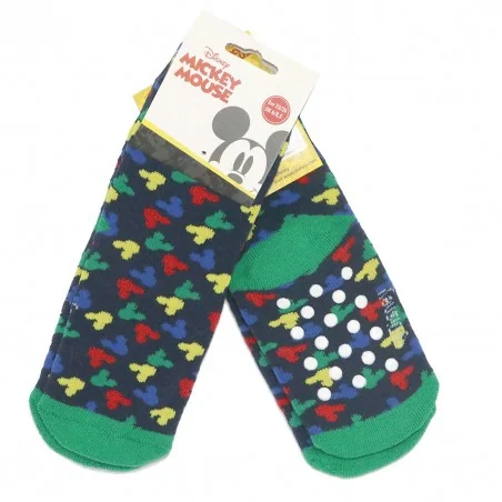Disney Mickey Mouse Παιδικές Αντιολισθητικές Κάλτσες πετσετέ (VH0617 navy) - Κάλτσες χειμωνιάτικες - αντιολισθητικές αγόρι