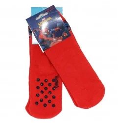 Marvel Spiderman Παιδικές Αντιολισθητικές Κάλτσες πετσετέ (VH0621 red) - Κάλτσες χειμωνιάτικες - αντιολισθητικές αγόρι