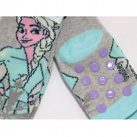 Disney Frozen Παιδικές Αντιολισθητικές Κάλτσες πετσετέ (VH0679 grey)