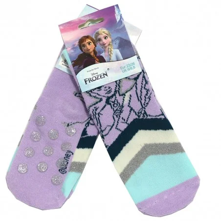 Disney Frozen Παιδικές Αντιολισθητικές Κάλτσες πετσετέ (VH0679 lila) - Κάλτσες χειμωνιάτικες - αντιολισθητικές κορίτσι