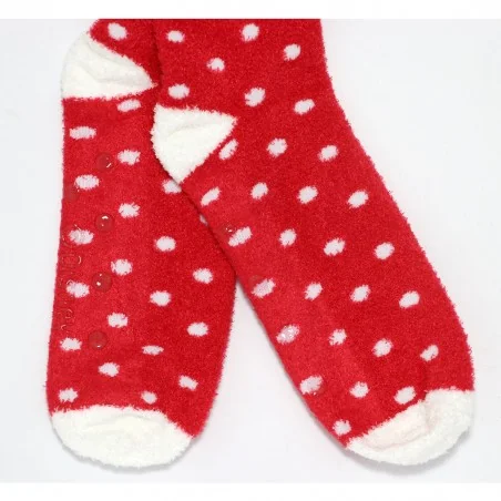 Disney Mickey Mouse γυναικείες χνουδωτές κάλτσες (VH3571 red) Disney Mickey Mouse γυναικείες χνουδωτές κάλτσες (VH3571 red)