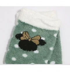 Disney Mickey Mouse γυναικείες χνουδωτές κάλτσες (VH3571 green) - Γυναικείες Κάλτσες