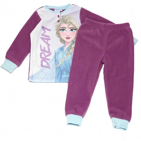 Disney Frozen Polar Fleece πιτζάμα για κορίτσια (HW2179 purple) - Χειμωνιάτικες / εποχιακές πιτζάμες