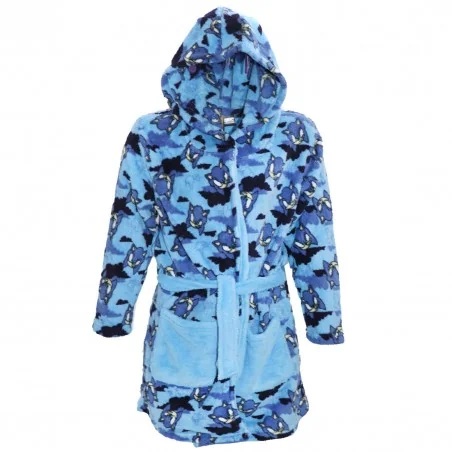 Sonic Παιδική Ρόμπα Fleece coral (HW2156 blue) - Παιδικές Ρόμπες