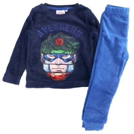 Marvel Avengers Πιτζάμα Για Αγόρια Fleece Coral (HU2109) - Χειμωνιάτικες / εποχιακές πιτζάμες