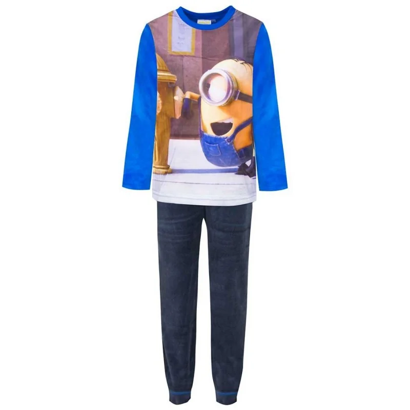 Minions Παιδική Πιτζάμα Βελουτέ για αγόρια (PH2109Blue) Minions Παιδική Πιτζάμα Βελουτέ για αγόρια (PH2109Blue)