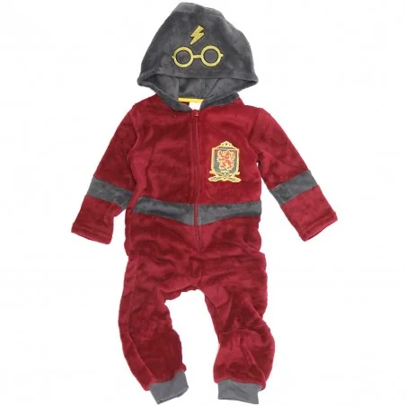 Harry Potter ολόσωμη πιτζάμα fleece coral (HU2087B) - Ολόσωμες Πιτζάμες