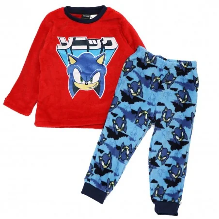 Sonic Πιτζάμα Για Αγόρια Fleece Coral (HW2153 red) Sonic Πιτζάμα Για Αγόρια Fleece Coral (HW2153 red)