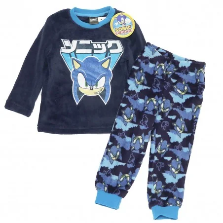 Sonic Πιτζάμα Για Αγόρια Fleece Coral (HW2153 navy) Sonic Πιτζάμα Για Αγόρια Fleece Coral (HW2153 navy)