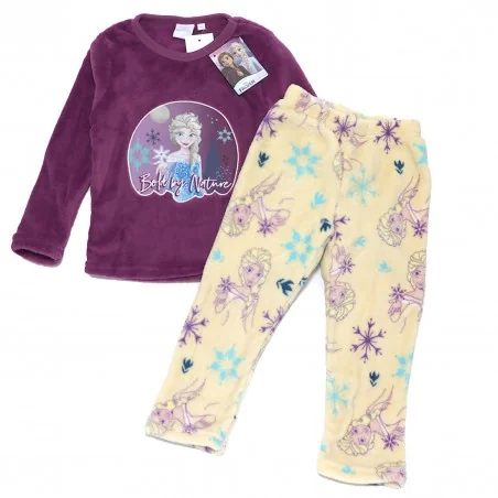 Disney Frozen Fleece Coral πιτζάμα για κορίτσια (HW2010 purple) - Χειμωνιάτικες / εποχιακές πιτζάμες
