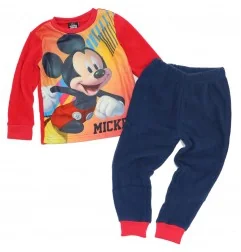 Disney Mickey Mouse Fleece πιτζάμα για αγόρια (DIS MFB 52 04 A0450 W POLAR red) - Χειμωνιάτικες / εποχιακές πιτζάμες