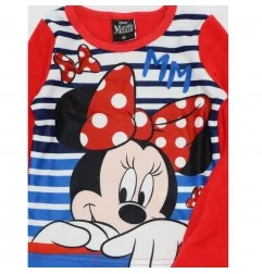 Disney Minnie Mouse Fleece πιτζάμα για κορίτσια (DIS MF 52 04 9670/9671 W red) - Χειμωνιάτικες / εποχιακές πιτζάμες