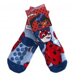 Miraculous Ladybug Παιδικές Αντιολισθητικές Κάλτσες πετσετέ (TH0674Grey) - Κάλτσες χειμωνιάτικες - αντιολισθητικές κορίτσι