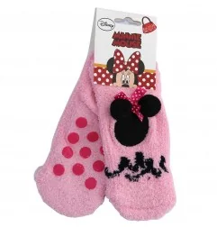Disney Minnie Mouse Παιδικές χνουδωτές Αντιολισθητικές κάλτσες κοντές (HS0628) - Κάλτσες χειμωνιάτικες - αντιολισθητικές κορίτσι