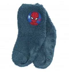 Marvel Spiderman Παιδικές χνουδωτές Αντιολισθητικές κάλτσες (HS0623 Grey) - Κάλτσες χειμωνιάτικες - αντιολισθητικές αγόρι