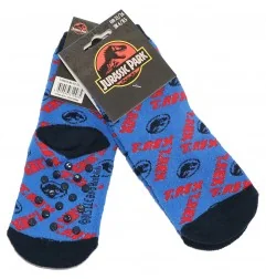 Jurassic World Παιδικές Αντιολισθητικές Κάλτσες πετσετέ (VH0625 blue) - Κάλτσες χειμωνιάτικες - αντιολισθητικές αγόρι
