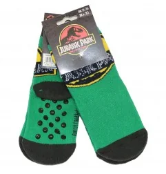 Jurassic World Παιδικές Αντιολισθητικές Κάλτσες πετσετέ (VH0625 green) - Κάλτσες χειμωνιάτικες - αντιολισθητικές αγόρι