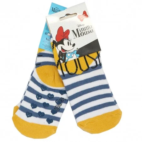 Disney Minnie Mouse Παιδικές Αντιολισθητικές Κάλτσες πετσετέ (VH0650 white) - Κάλτσες χειμωνιάτικες - αντιολισθητικές κορίτσι