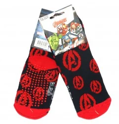 Marvel Avengers Παιδικές Αντιολισθητικές Κάλτσες πετσετέ (VH0676 navy) - Κάλτσες χειμωνιάτικες - αντιολισθητικές αγόρι