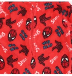 Marvel Spiderman ολόσωμη πιτζάμα fleece coral για αγόρια (HW2158 red)