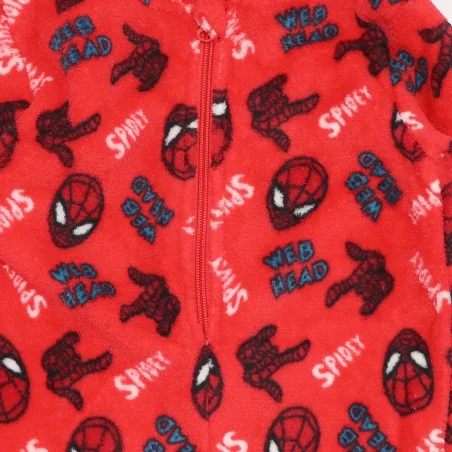 Marvel Spiderman ολόσωμη πιτζάμα fleece coral για αγόρια (HW2158 red)