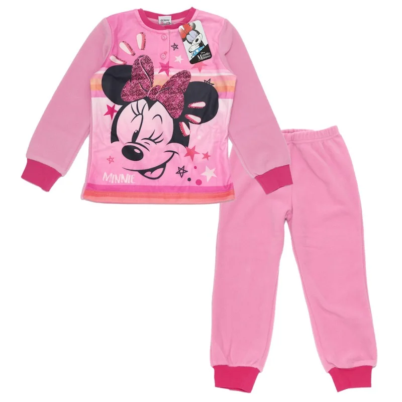Disney Minnie Mouse Fleece πιτζάμα για κορίτσια (HU7352.I00.B Pink)