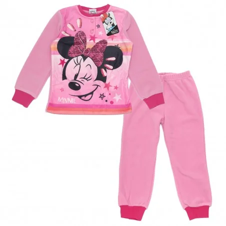 Disney Minnie Mouse Fleece πιτζάμα για κορίτσια (HU7352.I00.B Pink) - Χειμωνιάτικες / εποχιακές πιτζάμες