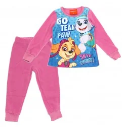 Paw Patrol Παιδική Πιτζάμα Fleece για κορίτσια (PAW 52 04 1960 W POLAR pink) - Χειμωνιάτικες / εποχιακές πιτζάμες