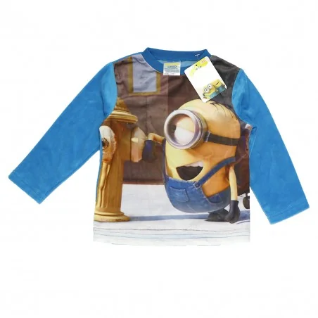 Minions Παιδική Πιτζάμα Βελουτέ για αγόρια (PH2109Blue) Minions Παιδική Πιτζάμα Βελουτέ για αγόρια (PH2109Blue)
