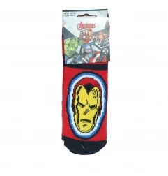 Marvel Avengers Παιδικές Αντιολισθητικές Κάλτσες πετσετέ (VH0676 red) - Κάλτσες χειμωνιάτικες - αντιολισθητικές αγόρι